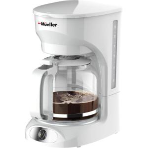 image:imageMUELLER HOME 12Cup Red Coffee Maker  Perfect for Home or Office Borosilicate Carafe AutoOff Reusable Filter AntiDrip KeepWarm Function Clear Water Level Window Red Kitchen AccessoriesWhite