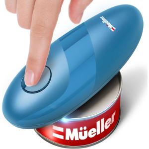image:imageMUELLER HOME SmoothEdge Auto Electric Can Opener  BatteryOperated OneTouch w Magnet Lid Lifter  Portable HandsFree Automatic Can Openers for Seniors amp Arthritis SmoothEdge Cut Technology BlackBlue