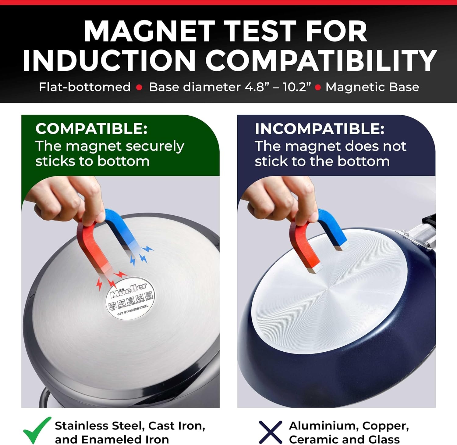 image:imageMueller RapidTherm Portable Induction Cooktop1800W Single Burner Hot Plate with 8 Power Levels 8 Temperature Settings 4 Presets 4Hour Timer Auto ShutOff amp Child Lock for RV Dorm Small Kitchen