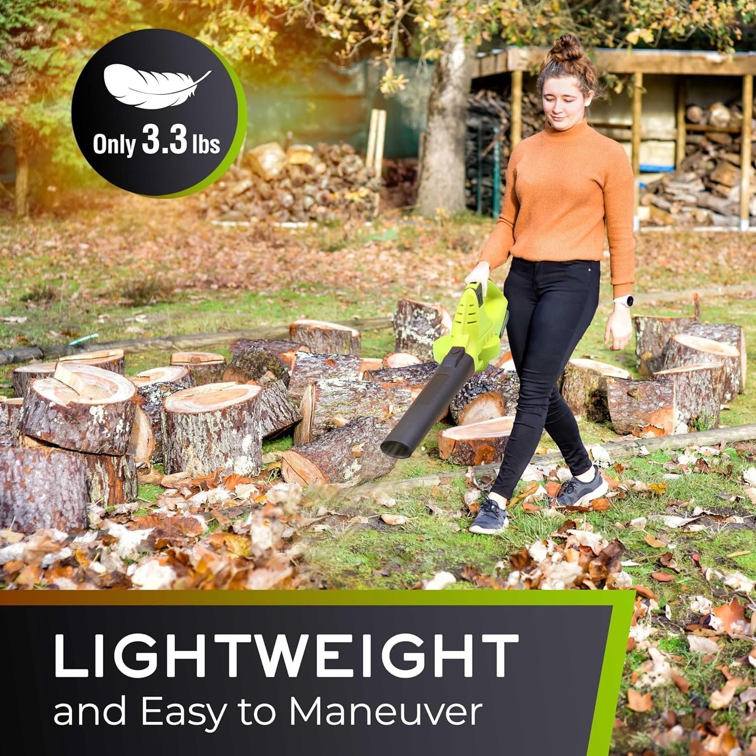 image:imageMueller UltraStorm Cordless Leaf Blower 2 Batteries Included for 2X Runtime 140 MPH 20V Brushless Motor 33 lb Lightweight 2Speed Variable 1Hour Fast Charge for Lawn Patio Driveway amp SnowGreen